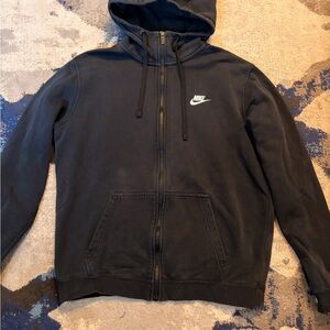 Nike Black Zip-Up Hoodie